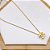 COLAR AÇO INOXIDÁVEL 45CM PINGENTE INSPIRE-SE - DOURADO - Imagem 2