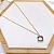 COLAR AÇO INOXIDÁVEL 45CM INSPIRE-SE PINGENTE PRETO - DOURADO - Imagem 2