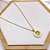 COLAR AÇO INOXIDÁVEL 45CM PINGENTE TREVO - DOURADO - Imagem 2