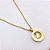 COLAR AÇO INOXIDÁVEL 45CM PINGENTE TREVO - DOURADO - Imagem 3