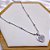 COLAR AÇO INOXIDÁVEL 45CM BOLINHAS PINGENTE CORAÇÃO STRASS - PRATEADO - Imagem 1