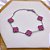 PULSEIRA AÇO INOX TREVO ROSA - PRATEADA - Imagem 3