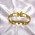BRACELETE AÇO INOXIDÁVEL BORBOLETA DIAMANTADA - DOURADO - Imagem 2