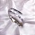 BRACELETE AÇO INOXIDÁVEL CRAVEJADO PEDRAS CRISTAL - PRATEADO - Imagem 3