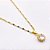 COLAR AÇO INOXIDÁVEL 45CM PINGENTE BANHADO SOL PEDRA CRISTAL CRAVEJADO STRASS - DOURADO - Imagem 2
