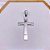 PINGENTE AÇO INOXIDÁVEL CRUCIFIXO ORAÇÃO PAI NOSSO - PRATEADO - Imagem 2