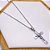 COLAR AÇO INOXIDÁVEL 45CM PINGENTE CRUCIFIXO JESUS - PRATEADO - Imagem 1