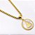 COLAR AÇO INOXIDÁVEL 45CM ELO PIPOCA PINGENTE NOSSA SENHORA MADREPÉROLA - DOURADO - Imagem 2