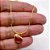 COLAR AÇO INOXIDÁVEL 45CM PINGENTE CORAÇÃO RESINADO VERMELHO ESCURO - DOURADO - Imagem 3