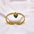 BRACELETE AÇO INOXIDÁVEL CRAVEJADO STRASS - DOURADO - Imagem 3