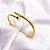 BRACELETE AÇO INOXIDÁVEL PREGO - DOURADO - Imagem 3