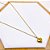 COLAR AÇO INOXIDÁVEL 45 CM PINGENTE CORAÇÃO INSPIRE-SE - DOURADO - Imagem 1