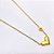 COLAR AÇO INOXIDÁVEL 45 CM PINGENTE CORAÇÃO - DOURADO - Imagem 2