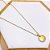 COLAR AÇO INOXIDÁVEL 45 CM PINGENTE APAIXONADOS - DOURADO - Imagem 1