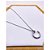 COLAR AÇO INOXIDÁVEL 45 CM PINGENTE PREGO COM PEDRA CRISTAL - PRATEADO - Imagem 1