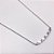 COLAR AÇO INOXIDÁVEL 45 CM  PINGENTE CRAVEJADO CRISTAL - PRATEADO - Imagem 2