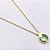 COLAR AÇO INOXIDÁVEL 45 CM INSPIRE-SE PINGENTE VERDE - DOURADO - Imagem 2