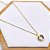 COLAR AÇO INOXIDÁVEL 45 CM INSPIRE-SE PINGENTE PRETO - DOURADO - Imagem 1