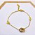 PULSEIRA  AÇO INOXIDÁVEL INSPIRE-SE PINGENTE ENTRELAÇADO - DOURADA - Imagem 3