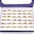 CAIXA ANEL SOLITÁRIO ACO INOXIDAVEL 2MM PEDRAS COLORIDAS - DOURADO (36 UNIDADES) - Imagem 1