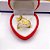 ANEL ACO INOXIDAVEL BORBOLETAS 3D DIAMANTADA - DOURADO - Imagem 3