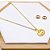 CONJUNTO COLAR  E BRINCO AÇO INOXIDÁVEL INSPIRE-SE - DOURADO - Imagem 1