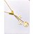 COLAR AÇO INOXIDÁVEL 45 CM PINGENTE TREVO - DOURADO - Imagem 2