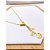 COLAR AÇO INOXIDÁVEL 45 CM PINGENTE TREVO - DOURADO - Imagem 1