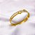 BRACELETE AÇO INOXIDÁVEL PEROLADO - DOURADO - Imagem 2