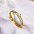 BRACELETE AÇO INOXIDÁVEL PEROLADO - DOURADO - Imagem 1
