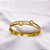 BRACELETE AÇO INOXIDÁVEL PEROLADO - DOURADO - Imagem 3