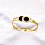 BRACELETE AÇO INOXIDÁVEL PRETO - DOURADO - Imagem 2