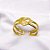 BRACELETE AÇO INOXIDÁVEL 2 FIOS CORAÇÃO - DOURADO - Imagem 2
