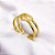 BRACELETE AÇO INOXIDÁVEL 2 FIOS CORAÇÃO - DOURADO - Imagem 1