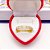 ALIANÇA ACO INOXIDAVEL DIAMANTADA FRISO DOURADO - DUO COLORS (UNIDADE) - Imagem 1