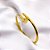 BRACELETE AÇO INOXIDÁVEL PREGO TREVO - DOURADO - Imagem 1