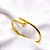 BRACELETE AÇO INOXIDÁVEL PREGO TREVO - DOURADO - Imagem 3