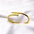 BRACELETE AÇO INOXIDÁVEL PREGO CORAÇÃO - DOURADO - Imagem 2