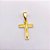 PINGENTE AÇO INOXIDÁVEL CRUCIFIXO - DOURADO - Imagem 2