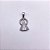 PINGENTE AÇO INOXIDÁVEL NOSSA SENHORA CRAVEJADO PEDRA CRISTAL - PRATEADO - Imagem 2
