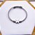 BRACELETE AÇO INOX BORBOLETA - PRATEADO - Imagem 2