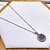 COLAR AÇO INOX 45 CM  PINGENTE TREVO STRASS - PRATEADO - Imagem 1