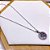 COLAR AÇO INOX 45 CM  PINGENTE FLOR STRASS - PRATEADO - Imagem 1