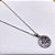 COLAR AÇO INOX 45 CM  PINGENTE FLOR STRASS - PRATEADO - Imagem 2