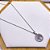 COLAR AÇO INOX 45 CM  PINGENTE ÁRVORE DA VIDA STRASS - PRATEADO - Imagem 1