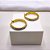 BRINCO AÇO INOXIDÁVEL ARGOLA 2,5MM STRASS - DOURADO - Imagem 1