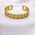 BRACELETE AÇO INOXIDÁVEL SÃO BENTO - DOURADO - Imagem 2