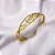 BRACELETE AÇO INOXIDÁVEL CORAÇÕES - DOURADO - Imagem 2