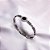 BRACELETE AÇO INOXIDÁVEL ALGARISMOS ROMANOS PRATEADO - PRETO - Imagem 2