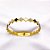 BRACELETE AÇO INOXIDÁVEL TREVO PEROLADO E PRETO  - DOURADO - Imagem 3
